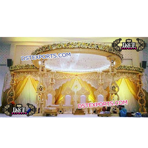 Mandap tallado en madera hecho a mano diseño único boda tradicional madera Mandap diferente tallado boda madera MandapUK - Product Image 1