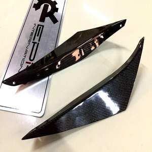 Para Nissan R32 GTR JDM parachoques delantero de carbono Canard - Product Image 3