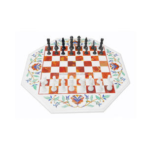 Marble <b>Chess</b> Set <b>Table</b> Top - Product Image 1