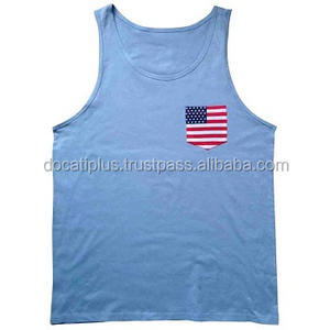 custom printed pocket tank top for men - Product Image 2