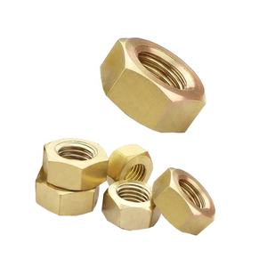 Écrous à insérer en laiton de qualité supérieure, durables, ISO 4033, prix de gros pour écrous hexagonaux en laiton DIN 555 - Product Image 1