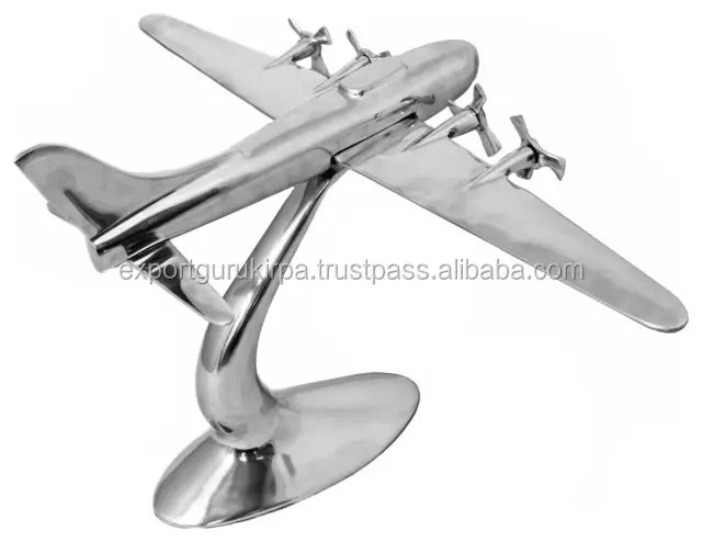 Nhôm Antique Plane Shape Trang Trí Nội Thất Showpiece Cho Giáng Sinh