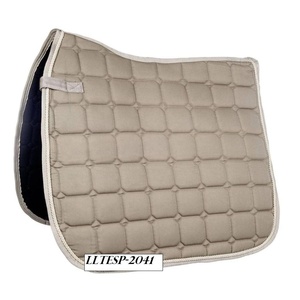 Tapis de selle anglais en tissu matelassé diamanté, tapis de selle de haute qualité provenant de fournisseurs indiens. - Product Image 3