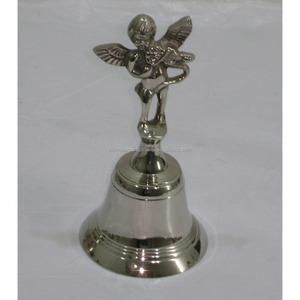 Campana de Navidad de aluminio Ángel elegante Decoraciones navideñas superiores - Product Image 1