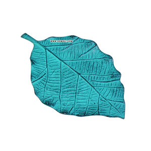 ถาดโลหะอเนกประสงค์ขนาดเล็ก,ถาดโลหะใบไม้ตกแต่งบ้านสีขาว - Product Image 2