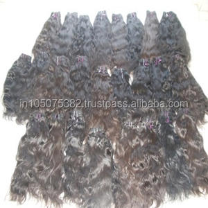 Venta al por mayor 100% Paquetes de cabello humano virgen sin procesar | Extensiones de cabello humano Remy Indian Body Wave para salón y fabricación de pelucas - Product Image 1