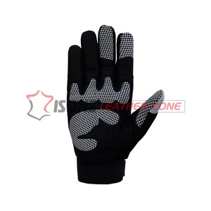 Guanti da Lavoro Multiuso ISONZ Personalizzabili in Pelle Sintetica Nera con Logo, Guanti da Meccanico Anti-Impatto Livello 2 - Product Image 3