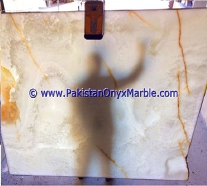 Losa de Ágata Amarilla de Pakistán Retroiluminada para Empalme de Libros, Superficie de Piedra Grande Pulida - Product Image 5