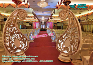 Elefante Theam Pasarelas con estatuas de Ganesha Boda Pasarela Columnas Decoración Matrimonio Recepción Aisleway Decoración - Product Image 4