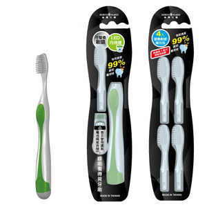«Taiwan Buder» Eco <b>Toothbrush</b> with Soft Replaceable <b>Head</b> and LED Light for Home Use - Product Image 2