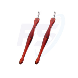 Extractor de cutículas y pedicura, alta calidad, S/S, Etiqueta Privada, cuchara, Metal, herramienta limpiadora - Product Image 1