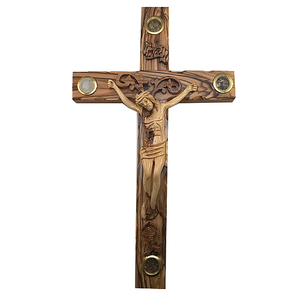 Grand crucifix mural à vendre/croix en bois d'olivier - Product Image 1