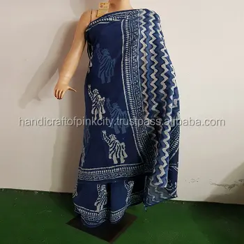 Best Quality Hand Block Printed Indian Saree