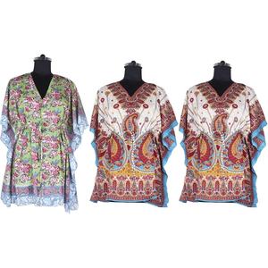 2025 nuevo vestido marroquí de estilo dulce a la venta caftán corto de alta calidad con estampado de bloques diseño Floral caftán de tamaño libre caftán - Product Image 1