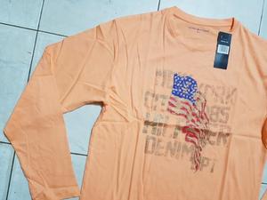 Camiseta de algodón de invierno de manga larga para hombre de calidad de exportación de Bangladesh Color sólido Cancelar envío - Product Image 3