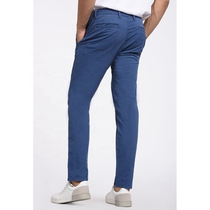 Pantalon chino 100% coton de couleur kaki personnalisé pour hommes de qualité supérieure - Product Image 4