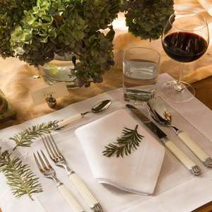 Servilletas bordadas, algodón, para punto de dobladillo - Product Image 1