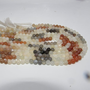 Pierre de lune naturelle et pierre de soleil en forme de rondelle lisse pour la fabrication de bijoux Perles de pierre de qualité incroyable - Product Image 3