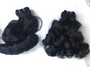 Cheap Remy Virgin Skin Weft Double Bouncy Wavy Machine Weft Vietnam Human Hair Extensions - Product Image 3
