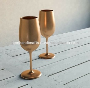 Vaso en relieve de cobre de calidad superior con mango de latón brillante Material de metal Fabricante y exportador a granel - Product Image 6