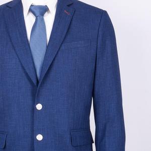 Traje Formal de Negocios Azul para Hombre, Diseño Personalizado de Steve & James, con Tela de Lana Merino - Servicio OEM - Product Image 3