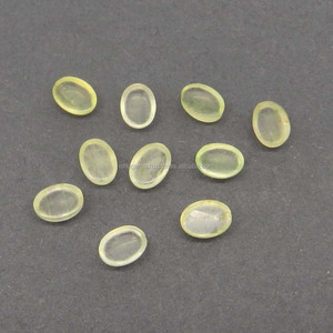 Natural 7x5mm Oval Cabochon Multi Fluorita Piedra preciosa 1,30 Cts Piedra de joyería verde suelta - Product Image 2
