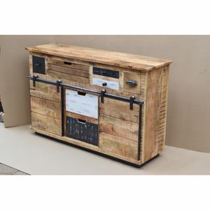 Aparador de varios cajones de madera de mango de Metal antiguo, armario de almacenamiento, diseño Vintage moderno para Hotel, sala de estar, dormitorio, muebles para el hogar - Product Image 1