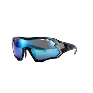 Borjye J157 Eigenmarke voll schwarzer Rahmen tr90 kratz feste Radsport-Sonnenbrille