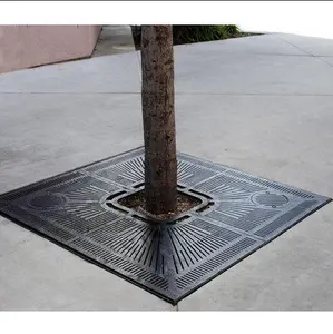 tree grates on concrete pavers