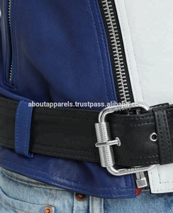 Chaquetas de piel de oveja perforada, de moda, transpirable, color negro, novedad - Product Image 2