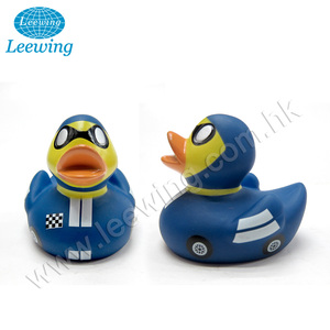 Cadeau promotionnel unique pour événements sportifs, fabricant de jouets en plastique, PVC, vinyle, canard en caoutchouc personnalisé avec logo de course automobile - Product Image 3