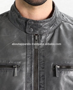 New Arrival Cheap Stylish High Quality Napa <b>Sheep</b>/Lamb Leather Fashion <b>Jacket</b> for Men - Product Image 3