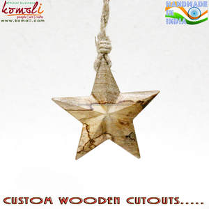 Decoración de madera personalizada para Navidad, ornamento plano, botella de champán - Product Image 5