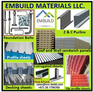 COMPONENTES DE CONSTRUCCIÓN METÁLICA/Materiales para construcción metálica/Material de construcción metálica/Z Purlins, C Purlins, Chapas de cubierta