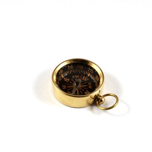 Llavero con Brújula Náutica Pequeña, Anillo de Metal de Latón Duradero, Regalo Corporativo de Calidad, Mosquetones Promocionales Hechos de Latón de Calidad - Product Image 1