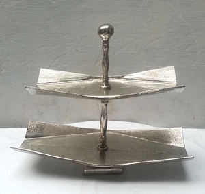 Soporte de METAL dorado para pastel de boda, soporte para fruta - Product Image 4