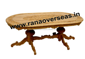 Table basse de salon classique en bois de luxe Table basse en bois artisanale pour bureau à domicile hôtel restaurant et café - Product Image 2