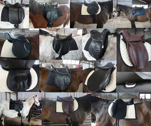 Sillín de doma inglesa de cuero para montar a caballo/sillines de caballo - Product Image 5