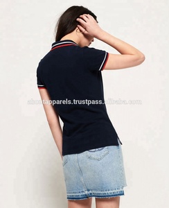 Camiseta de Golf con cremallera para mujer, POLO 100 de poliéster de alta calidad, ropa informal lisa - Product Image 3