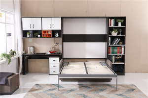 <span class=keywords><strong>Lit</strong></span> mural moderne de taille <span class=keywords><strong>Queen</strong></span>, <span class=keywords><strong>lit</strong></span> mural vertical multifonctionnel, canapé convertible, utilisation domestique, <span class=keywords><strong>lit</strong></span> mural pliable - Product Image 5