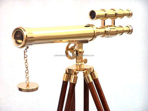 Télescope en laiton avec trépied HARBOR MASTER SCOPE Télescope 18 "avec support de trépied en bois Télescope - Product Image 5