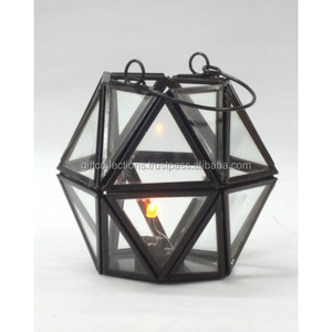 Wholesale Price Hot Selling Iron Hanging Lantern for <b>Candle</b> <b>Garden</b> Decor Windproof <b>Candle</b> <b>Holder</b> With Handle For Home Decoration - Product Image 1