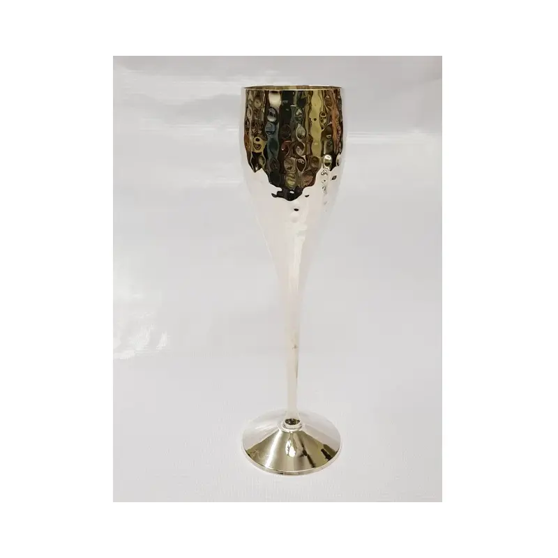 Design moderno antico in acciaio inox vetro di vino martello calice personalizzato a forma di uovo calice placcato in argento