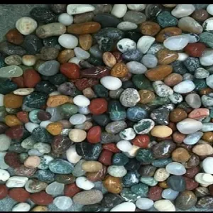 Pebble beach mix color cocoa pebbles flintstone pebble Light green dark green pink red white stone near me price per ton