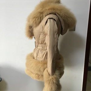 2018 trasporto di Nuovo stile Giù <span class=keywords><strong>Cappotto</strong></span> Reale Cappuccio di <span class=keywords><strong>Pelliccia</strong></span> di Inverno Delle Donne Giù Giacca - Product Image 3