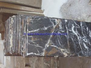 <b>Hot</b> Sale Michaelangelo Dolomite Polished Black Gold Marble Tiles Natural <b>Stone</b> for Bathroom Kitchen Home Decor - Product Image 6