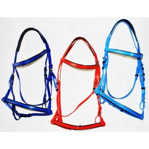 Bridon de course d'endurance en PVC, rênes rembourrées en caoutchouc, quincaillerie en acier inoxydable, poignée antidérapante, léger, résistant aux intempéries, pour cheval - Product Image 6