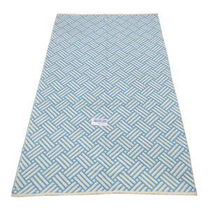 พรมปอกระเจาผ้าฝ้ายรีไซเคิลงานแฮนด์เมดสุดหรูเสื่ออาบน้ำแห้งเร็วสำหรับประตูห้องนอนปิกนิกโยคะกลางแจ้ง - Product Image 6