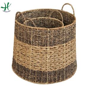 Cesta de almacenamiento de bambú colorida, algodón, decoración del hogar, ropa de cocina, organización vegetal, diseño sostenible HS 3526 en caja - Product Image 4