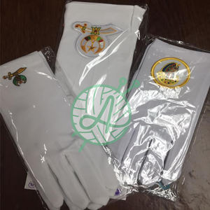 Ropa de algodón blanco bordado con símbolo de Shriner masónico para deportes al aire libre - Product Image 6